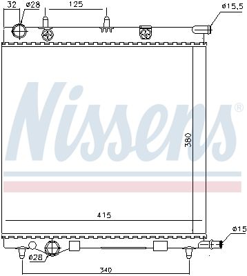 RADIATOR RACIRE MOTOR NISSENS 61284 5