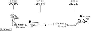 Изпускателна система BOSAL SYS09010