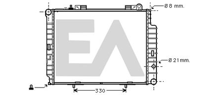Радиатор, охлаждение двигателя EACLIMA 31R50156 для MERCEDES-BENZ E-CLASS