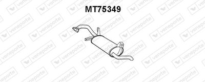 Глушитель выхлопных газов конечный VENEPORTE MT75349 для MITSUBISHI SPACE