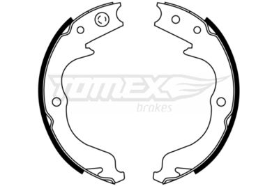 TOMEX Brakes TX 22-81 Ремкомплект барабанных колодок  для PEUGEOT 4007 (Пежо 4007)