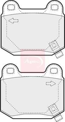 APEC Brake Pad Set, disc brake PAD1392