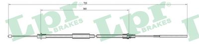 Cable Pull, parking brake C0650B