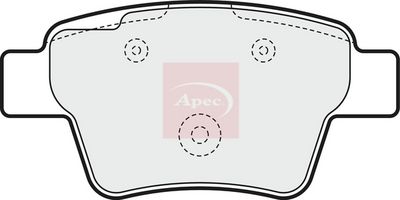 APEC Brake Pad Set, disc brake PAD1558