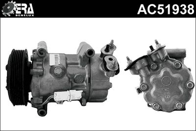 ERA Benelux AC51938 Компрессор кондиционера  для PEUGEOT 206 Наклонная задняя часть (2A/C) 1.6 16V