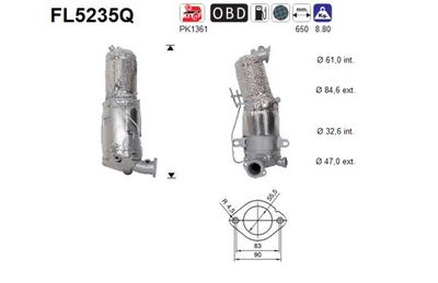 FILTRU FUNINGINE/PARTICULE SIST.DE ESAPAMENT