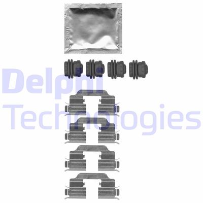 Комплектующие, колодки дискового тормоза DELPHI LX0665 для OPEL ADAM