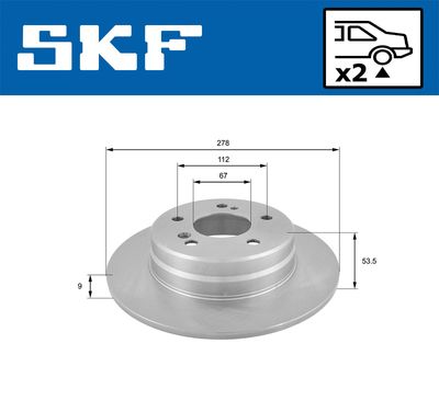 Brake Disc VKBD 90088 S2