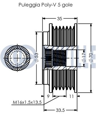 SISTEM ROATA LIBERA GENERATOR RUVILLE 542458 1
