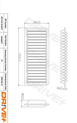 LUFTFILTER DR!VE+ DP1110100577 6