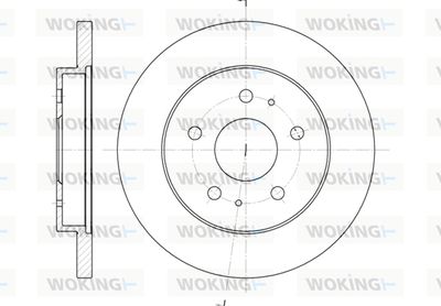 WOKING D61143.00 Тормозные диски  для DAIHATSU TERIOS (Дайхатсу Териос)