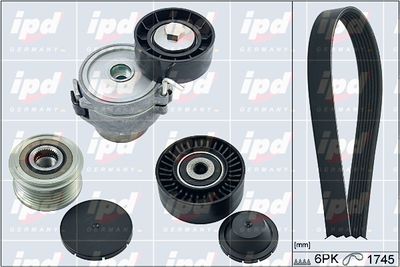 IPD 20-1908 Шкив коленвала  для LAND ROVER FREELANDER 2 (L359) 2.2 SD4 4x4
