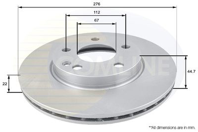 Tarcza hamulcowa COMLINE ADC1642V