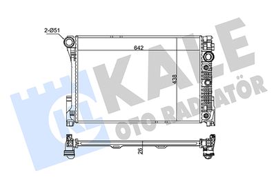 KALE OTO RADYATÖR 345975 Радиатор охлаждения двигателя для MERCEDES-BENZ C-CLASS T-Model (S204)