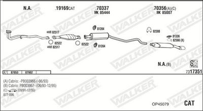 ABGASANLAGE WALKER OP45079