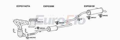 Układ wydechowy EUROFLO CNC3PI146001B