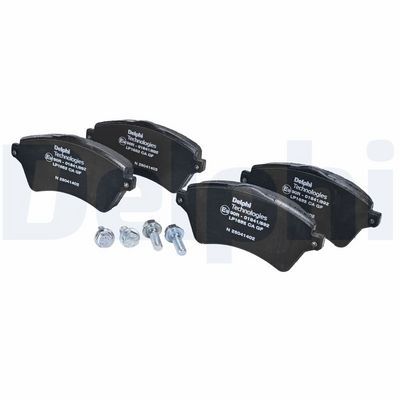 Remblokken set Voor (met een dempingskussen), past: LAND ROVER FREELANDER I 1.8/2.0D/2.5 02.98-10.06