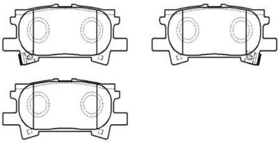 Комплект тормозных колодок, дисковый тормоз HSB GOLD HP5165 для TOYOTA (GAC) HIGHLANDER