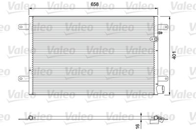 VALEO 814004 Радіатор кондиціонера для AUDI (Ауди)