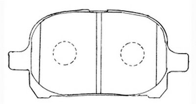 Комплект тормозных колодок, дисковый тормоз FIT FP0707 для TOYOTA NADIA