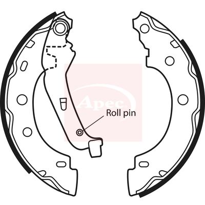 APEC Brake Shoe Set SHU586