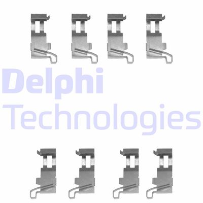 Комплектующие, колодки дискового тормоза DELPHI LX0361 для DAIHATSU MOVE