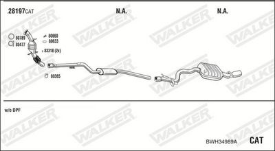Изпускателна система WALKER BWH34989A