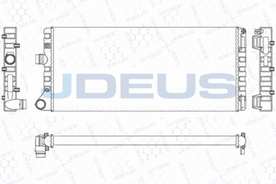 Радиатор, охлаждение двигателя JDEUS M-011072A для FIAT PUNTO