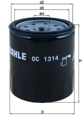 Filtr oleju MAHLE OC 1314