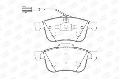 BREMSBELAGSATZ SCHEIBENBREMSE CHAMPION 573173CH 1