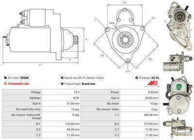 STARTER AS-PL S6080 4