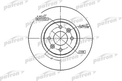 Тормозной диск PATRON PBD4110 для DACIA DOKKER