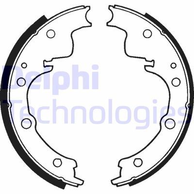 Комплект тормозных колодок DELPHI LS1195 для IVECO DAILY