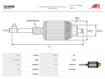 Anker, starter AUTOSTARTER SA3008
