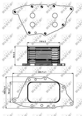 Oil Cooler, engine oil 31287