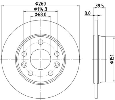 Brake Disc 8DD 355 133-761