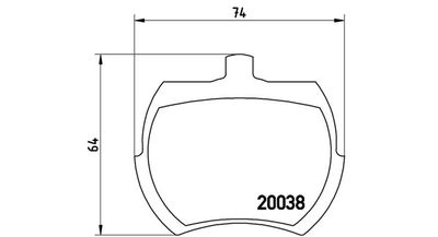 BREMSBELAGSATZ SCHEIBENBREMSE