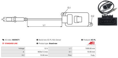 SENZOR NOX INJECTIE ADITIV AS-PL NOX9571 2