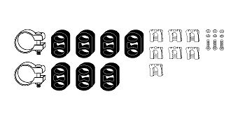 SET MONTARE SISTEM DE ESAPAMENT