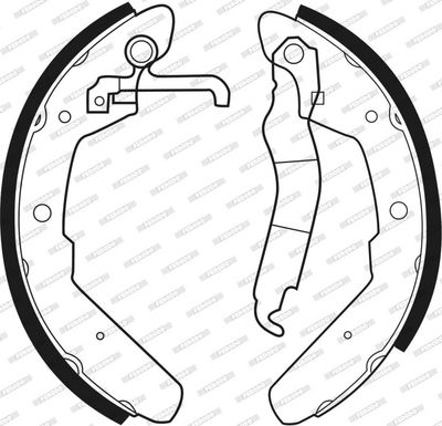 SET SABOTI FRANA FERODO FSB174 2