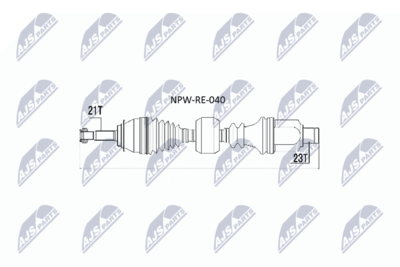 Hnací hřídel NTY NPW-RE-040