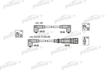 Комплект проводов зажигания PATRON PSCI1006 для AUDI 100