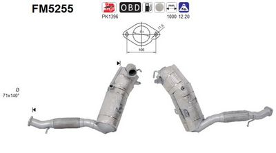 FILTRU FUNINGINE/PARTICULE SIST.DE ESAPAMENT