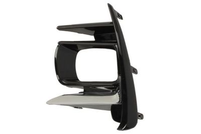 Voorbumper afdekking Voor Links (met mistlampgaten, plastic, chroom/zwart, SE) past: TOYOTA SIENNA 06.17-03.20