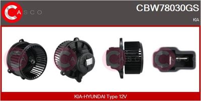 Вентилятор салона CASCO CBW78030GS для KIA CERATO