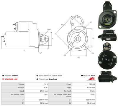 STARTER AS-PL S0694S 4