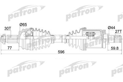 Приводной вал PATRON PDS0421 для BMW X3
