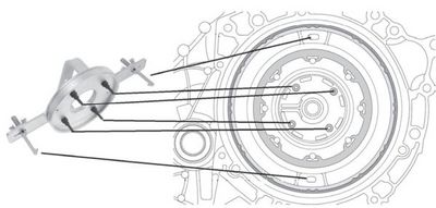 Szerelőszerszám-készlet, kuplung/lendkerék Brilliant Tools BT641240
