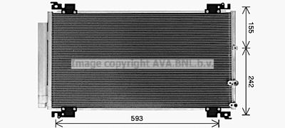 Конденсатор, кондиционер AVA QUALITY COOLING TO5766D для LEXUS IS
