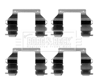 Комплектующие, колодки дискового тормоза BORG & BECK BBK1098 для MITSUBISHI L300